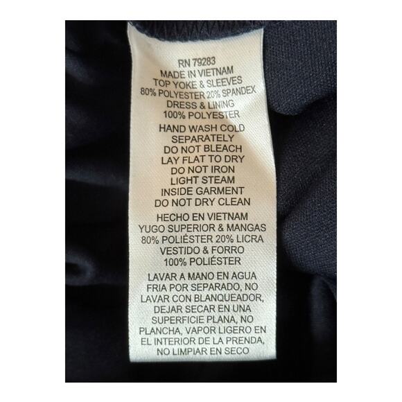 Alex Evenings Embellished Chiffon Evening Gown dress blue size 10P 10 Petite - Picture 6 of 8